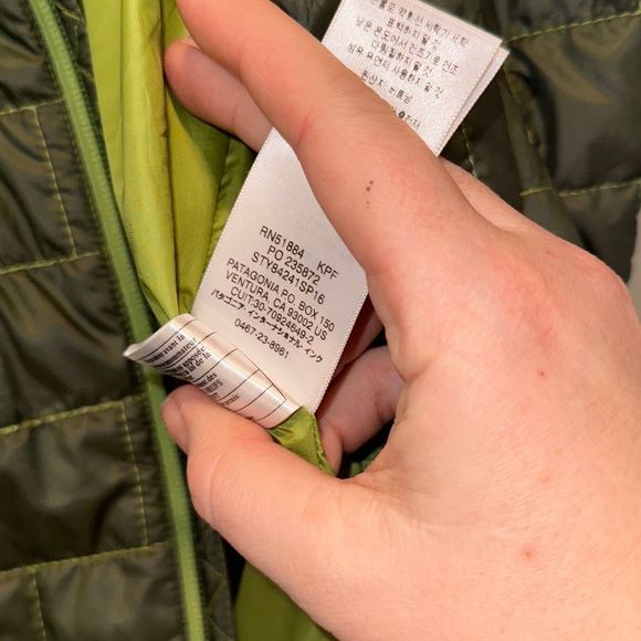 Patagonia Green Vest Mens Sz Small - Picture 7 of 8